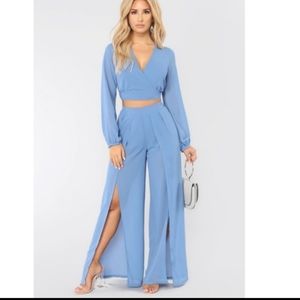 Fashion nova pant set with crop